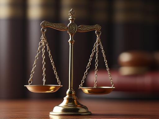 Ilustración de una balanza de la justicia, representando Resolución de Disputas